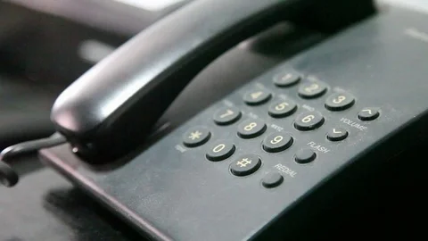 Dialing On The Phone Stock Footage 81783707