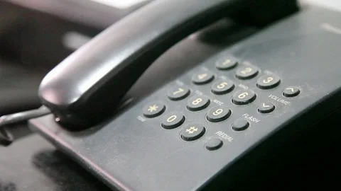 Dialing On The Phone Stock Footage 81783709