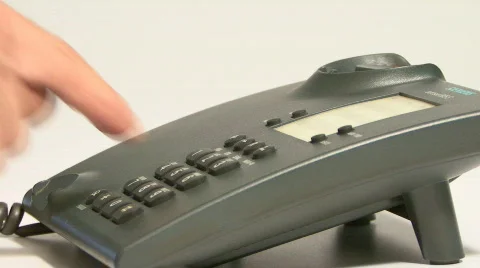 Dialing the Telephone Video stock 400225