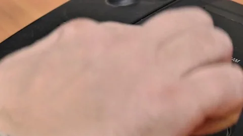 Dialing on a touch tone telephone Stock Footage 72841983