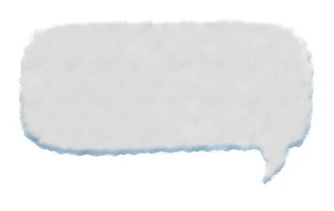 Dialog box in the form of a cloud Foto stock