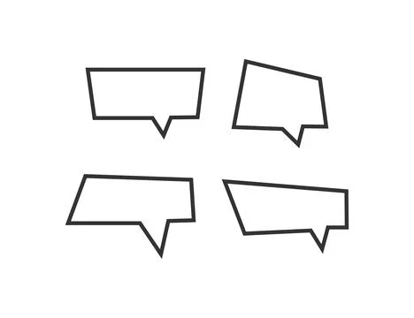 Dialog box icon. Buble speech illustration symbol. Sign messege vector. Stock Illustration