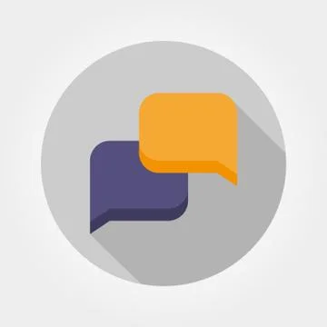 Dialog Boxes. Icon. Vector. Flat. Illustrazione stock