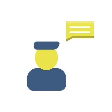 Dialog icon. Concept of support and consultation Stockillustratie