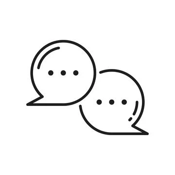 Dialog message doodle speech bubble abstract memo Illustrazione stock