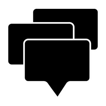 Dialog solid icon. Text bubble vector illustration isolated on white. Messages イラスト素材