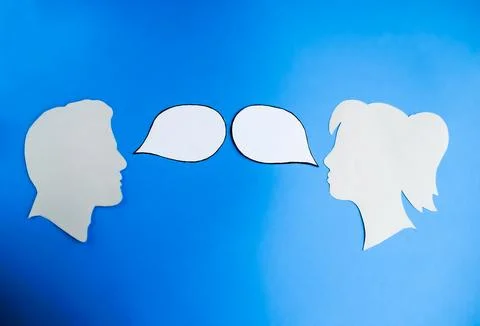Dialogue and Communication Between Two People Stock Photos