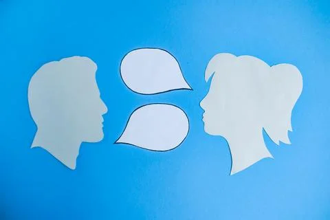 Dialogue and Communication Between Two People Stock Photos