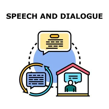 Dialogue and communication speech bubble interaction concept 스톡 일러스트