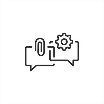 Dialogue and Problem Solving Icon Illustrazione stock