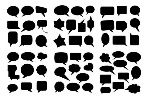 Dialogue box vector art, chat box vector art, conversation box vector Stockillustratie