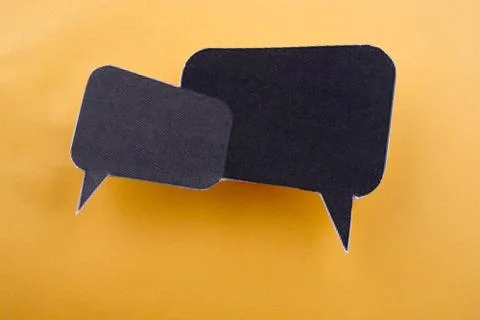 Dialogue boxes Stock-Fotos