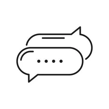 Dialogue bubble balloon isolated speech box Stock Illustration