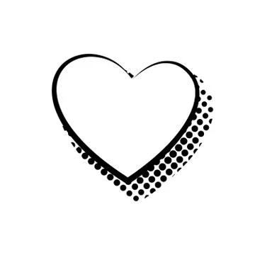 Dialogue bubble in Heart form vector flat isolated Illustrazione stock