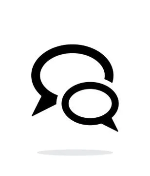 Dialogue bubble icon on white background. Stock-Illustration