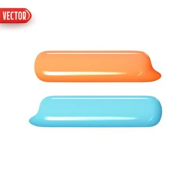 Dialogue bubble. Social dialogue box. Realistic 3d design In cartoon style... 스톡 일러스트