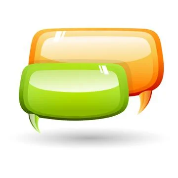 Dialogue bubbles Stock Illustration
