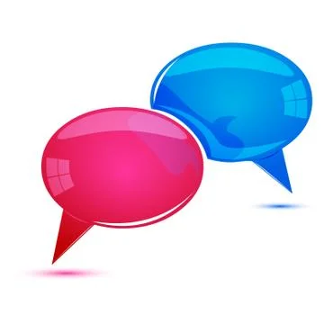 Dialogue bubbles Stock Illustration