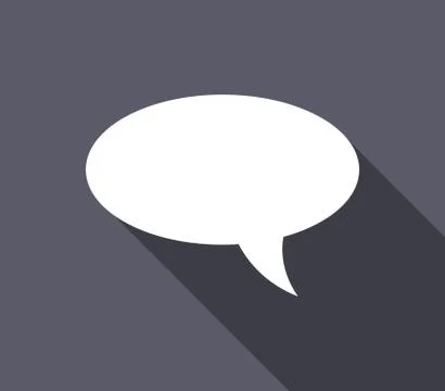 Dialogue cloud icon on white background Stock Illustration