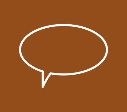 Dialogue cloud icon on white background Stock Illustration