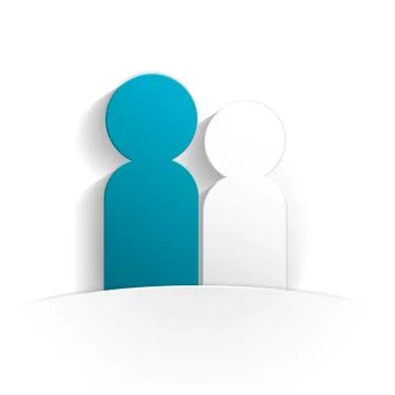 Dialogue icon paper Stock Illustration