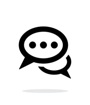 Dialogue icon on white background. Stock Illustration