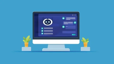 Dialogue with Machines: Exploring Q and A Dynamics in Chatbot Technology Stock Footage 297192526