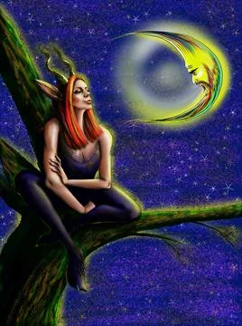 Dialogue with the month Stock Illustration