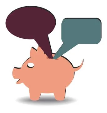 Dialogue savings Stock Illustration