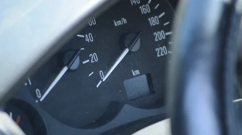 Dials As The Engine Turns On Stock Footage 52161333