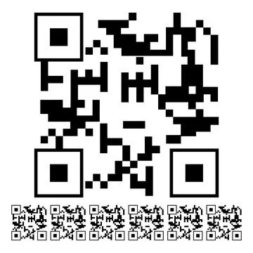 Dials qr code label cartoon vector graphic イラスト素材