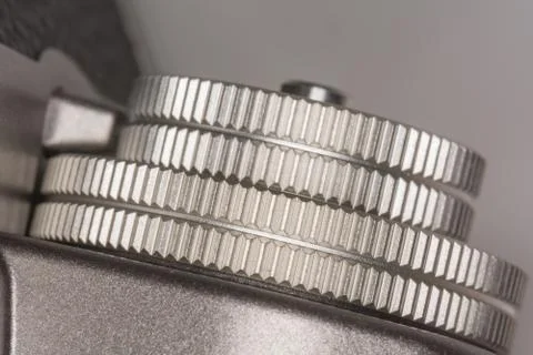 Dials on top of camera Stock Photos
