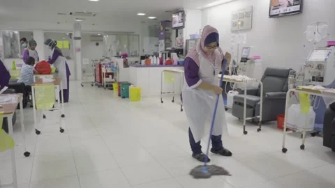 Dialysis Center Daily Routine Stock Footage 158749335
