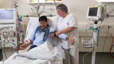 Dialysis in a hospital Video stock 79732028
