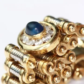 Diamant Gold Ring Stock Photos
