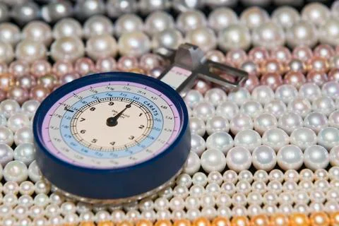 Diameter of the Pearls Stock Photos