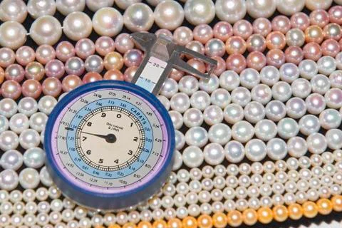 Diameter of the Pearls Stock Photos