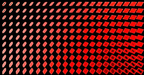 Diamond 3D Mapping EDM Visual Event Clip Red Stock Footage 60746716