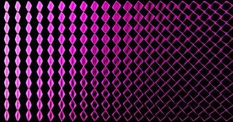 Diamond 3D Mapping EDM Visual Event Clip Magenta Stock Footage 60747228