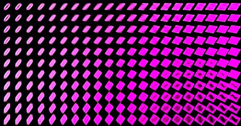 Diamond 3D Mapping EDM Visual Event Clip Magenta Stock Footage 60747277