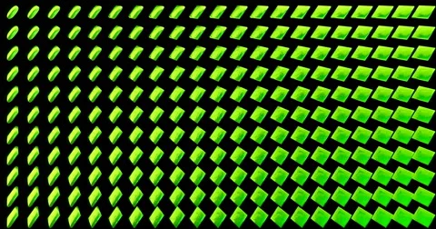 Diamond 3D Mapping EDM Visual Event Clip Green Stock Footage 60813861