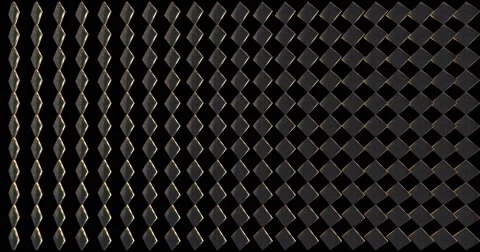 Diamond 3D Mapping EDM Visual Event Clip Gold Stock Footage 60821212