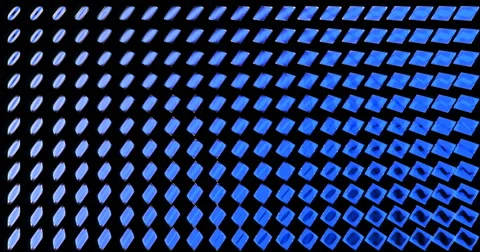 Diamond 3D Mapping EDM Visual Event Clip Blue Stock-Footage 60822578