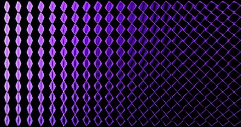 Diamond 3D Mapping EDM Visual Event Clip Purple Violet Stock Footage 60824722