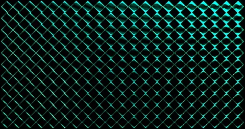 Diamond 3D Mapping EDM Visual Event Clip Green Light Mint Stock Footage 60825742