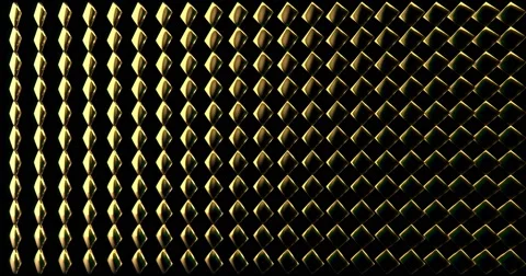 Diamond 3D Mapping EDM Visual Event Clip Gold Chrome Stock Footage 60829696