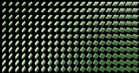 Diamond 3D Mapping EDM Visual Event Clip Green Stock Footage 60830470