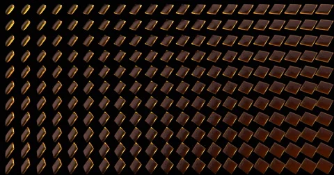 Diamond 3D Mapping EDM Visual Event Clip Glossy Gold Stock Footage 60831696