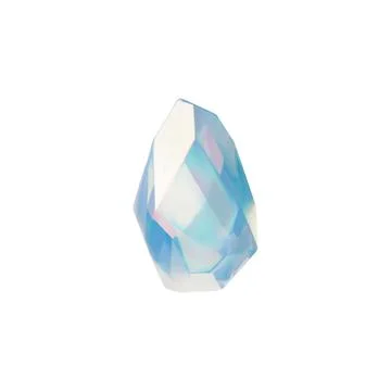 Diamond 3D vector icon, realistic gem stone pearl shine and sparkle effect Stock Illustration