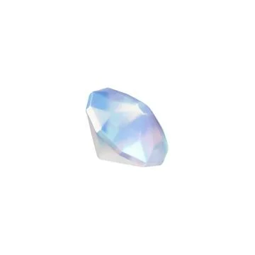 Diamond 3D vector icon, realistic gem stone shine and sparkle effect, dazzling Stock Illustration